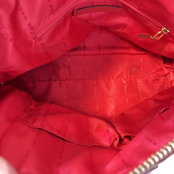 Marc by Marc Jacobs Satchel Handbag Womens Red Medium Leather Purse - Picture 10 of 12